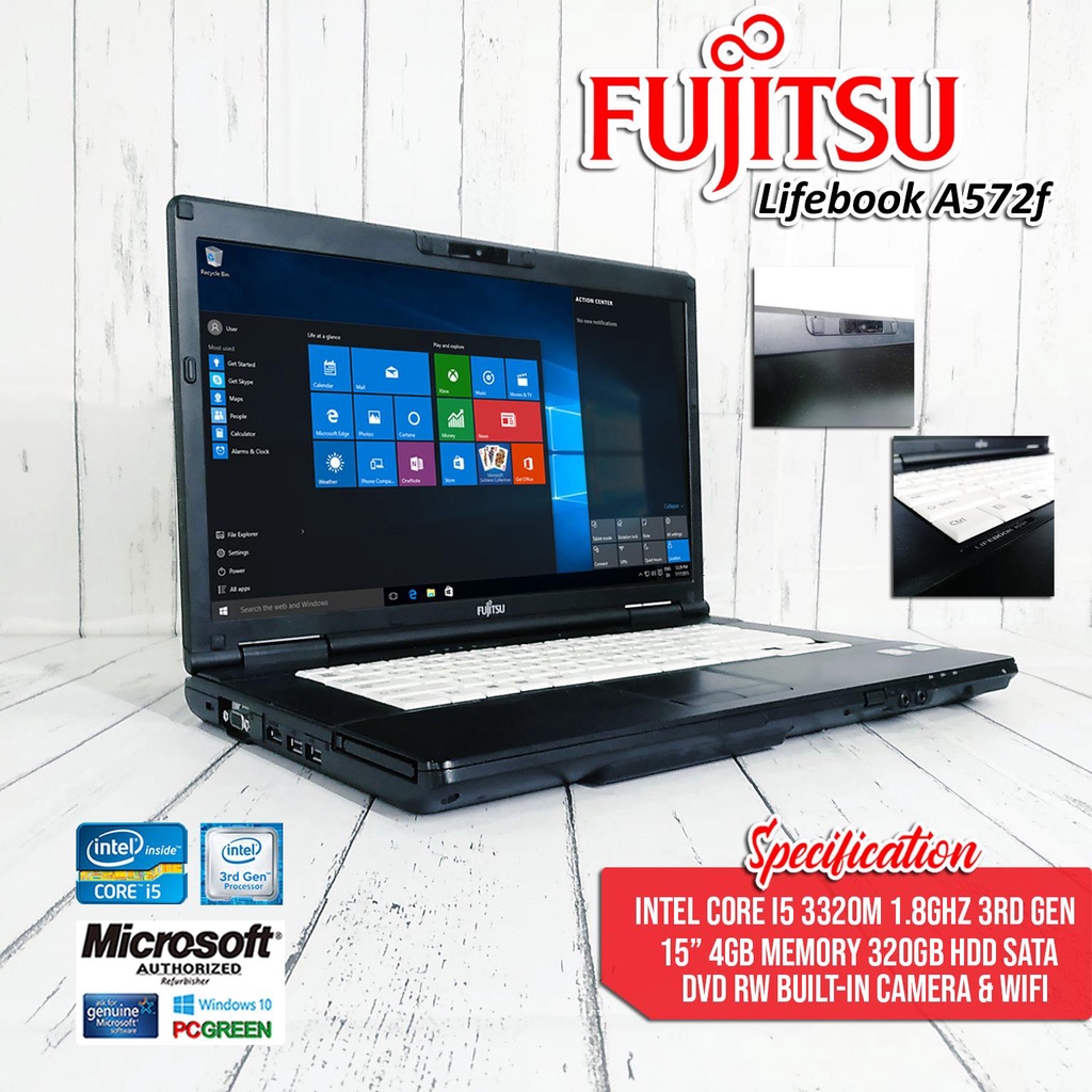 Jual LAPTOP FUJITSU LIFEBOOK A572 S761 S762 P772 CORE I5 GEN2 GEN3 RAM ...