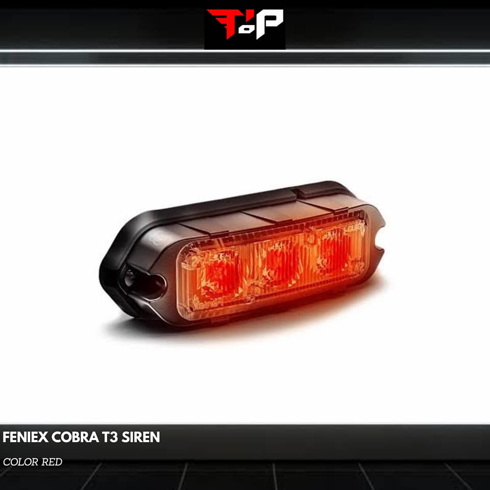 Jual FENIEX COBRA T3 RED SIREN STROBE LAMPU STROBO Shopee Indonesia