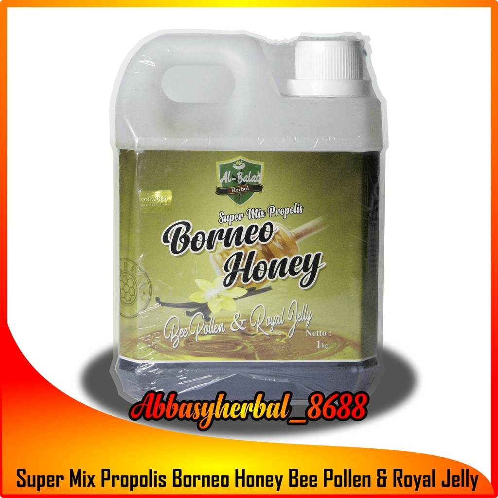 Jual Super Mix - Borneo Honey Plus Bee Pollen Dan Royal Jelly / Madu ...