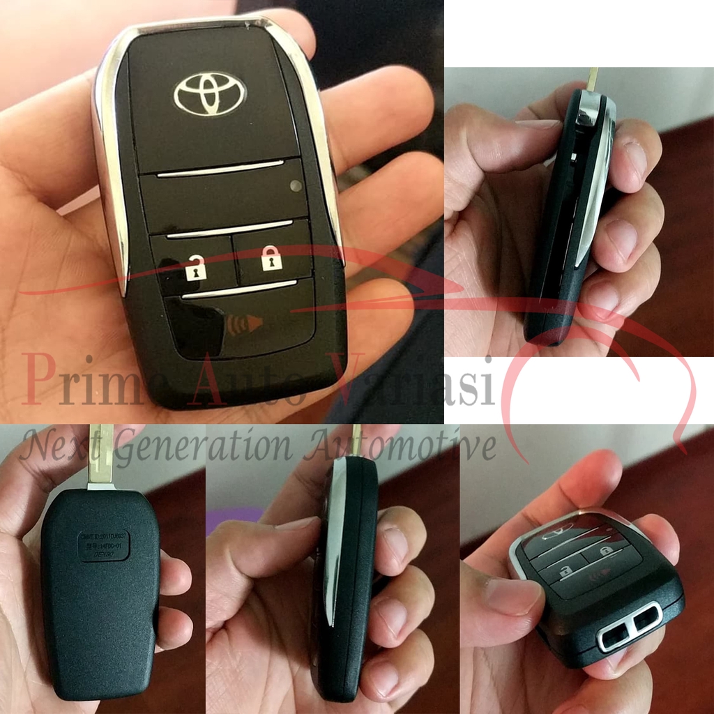 Jual Casing Cover Kunci Flip Key Toyota 3 Tombol Innova Fortuner Altis ...