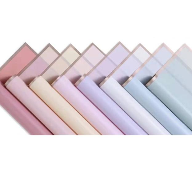 Jual Gold line color cellophane 10 lembar/kertas bunga/wrapping paper ...