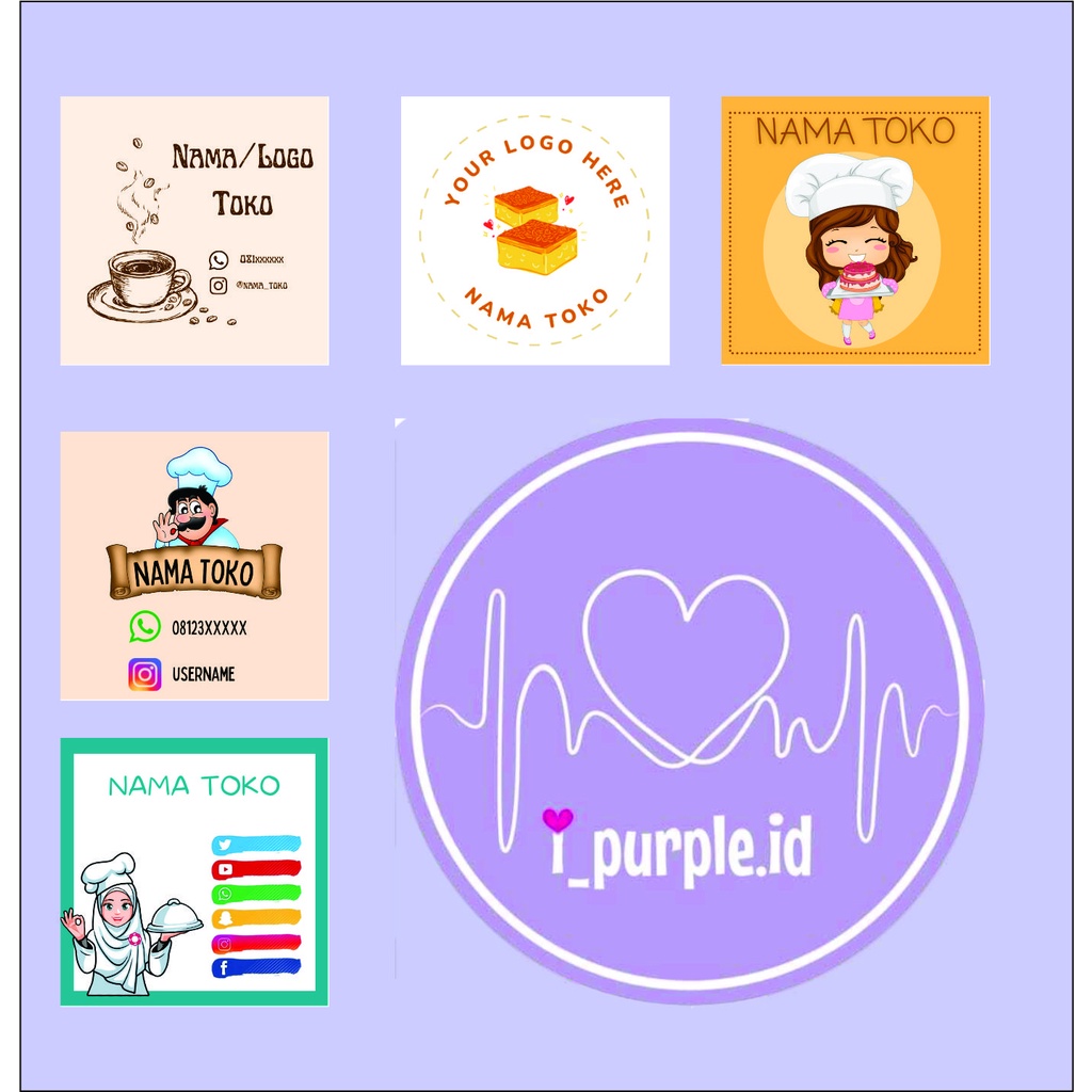 Jual Stiker Kotak / Sticker Square / Stiker Label Custom | Shopee Indonesia