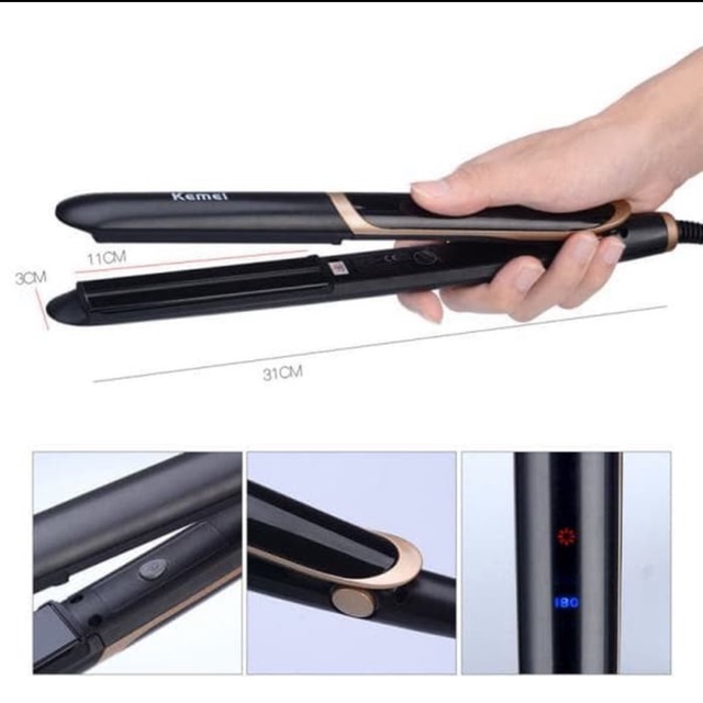 Jual KEMEI KM 2219 Catok Rambut INFRA RED Exclusive Class ...