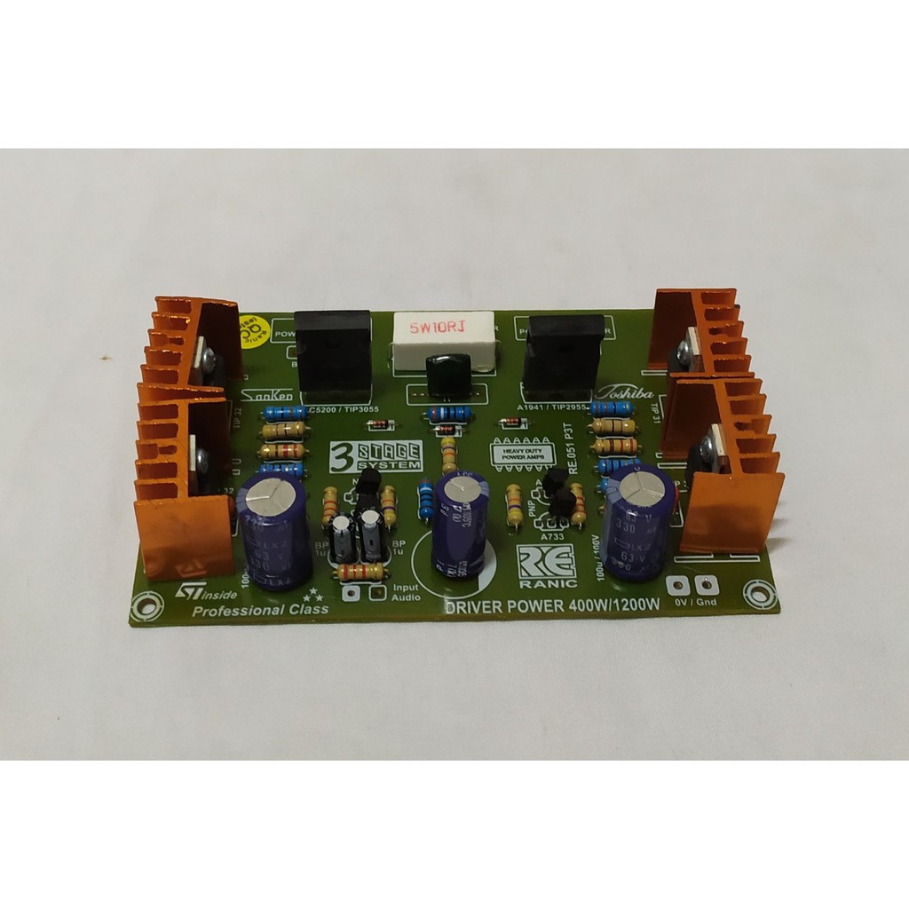Jual Kit Power Amplifier 3 Tingkat 400 Watt To 1200 Watt Kit Ranic Type ...