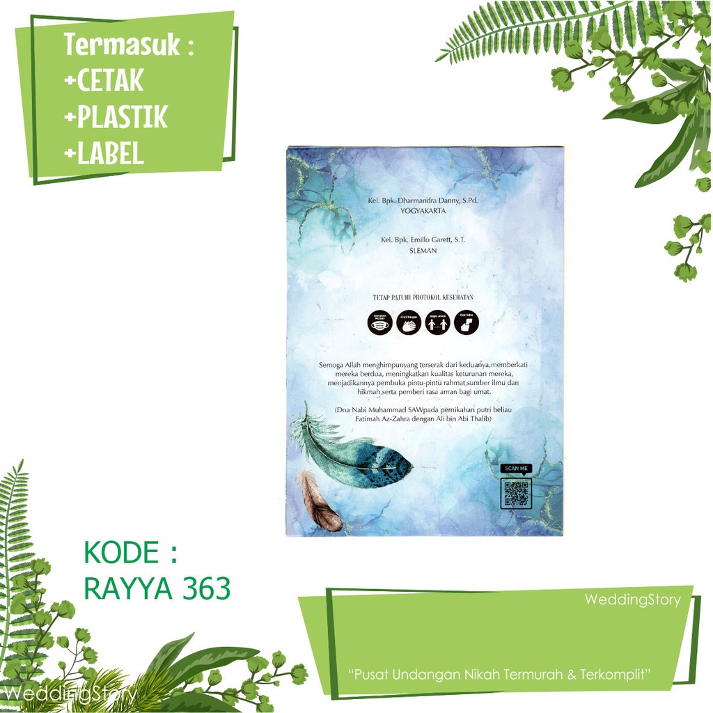 Jual Undangan Pernikahan Sudah Cetak RAYYA 363 Harga Murah | Shopee ...
