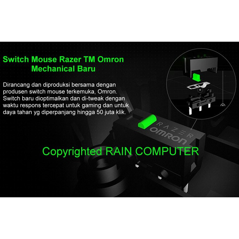 5x D2FC-F-K (50M) Kit di Riparazione di Microinterruttori/Kit di Riparazione adatto per mouse per computer di Logitech, Razer, Roccat, SteelSeries e altri
