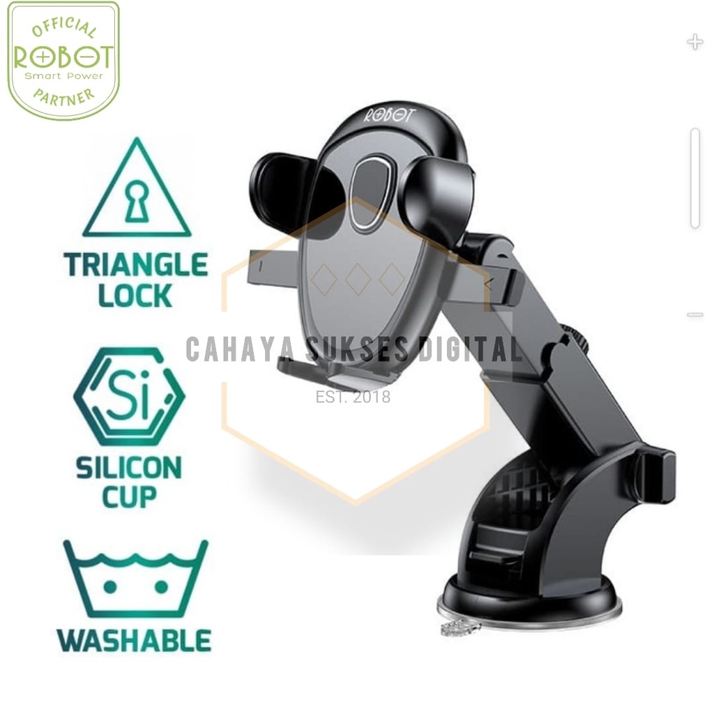 Jual Car Holder Robot RT-CH11S Suction Cup & Spring Lock Washable ...