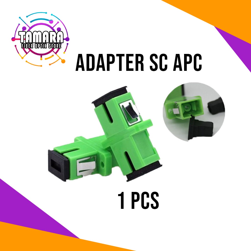 Jual Adapter SC APC Barel penyambung konektor fiber optik/ Konektor SC ...
