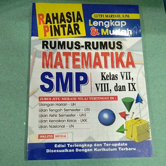 Jual Rumur Rumus Matematika Smp Kelas 7,8,9 | Shopee Indonesia