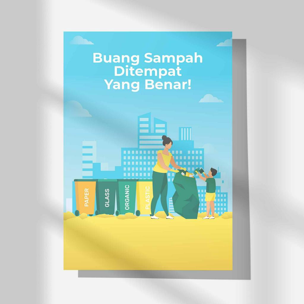 Jual Hiasan Dinding Kelas Sekolahan Poster Jaga Kebersihan | Shopee