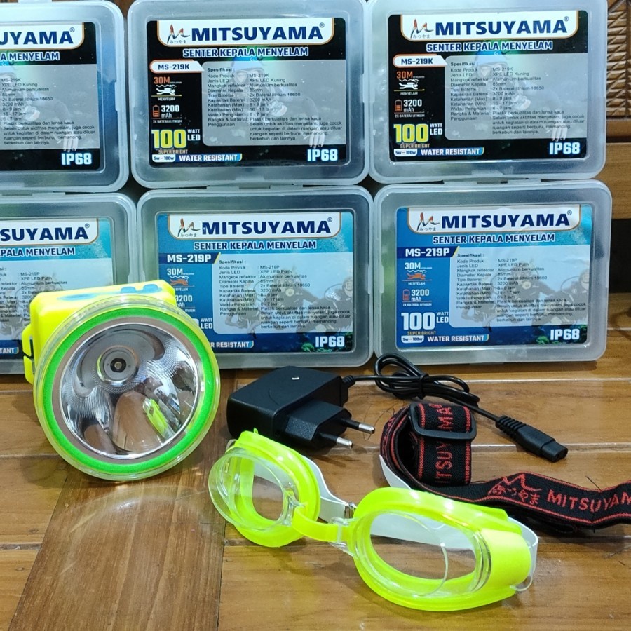 Jual Barangunik2021 - Senter Kepala Selam Diving 100 Watt Mitsuyama MS ...