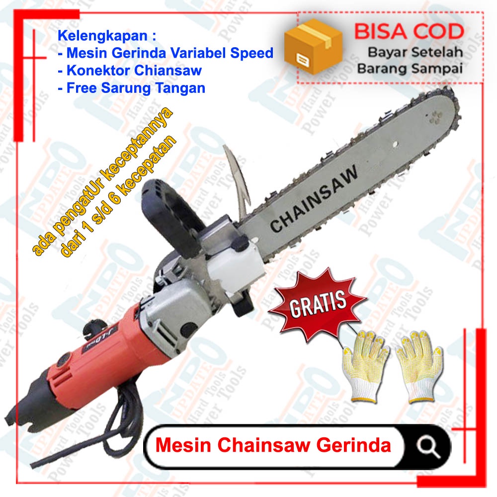 Jual Chainsaw Mesin Gergaji Chain Saw Tangan Listrik Gerinda Potong ...
