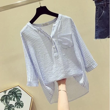 Baju Wanita Reyna Blouse Atasan Salur Blouse Salur Baju Atasan Wanita