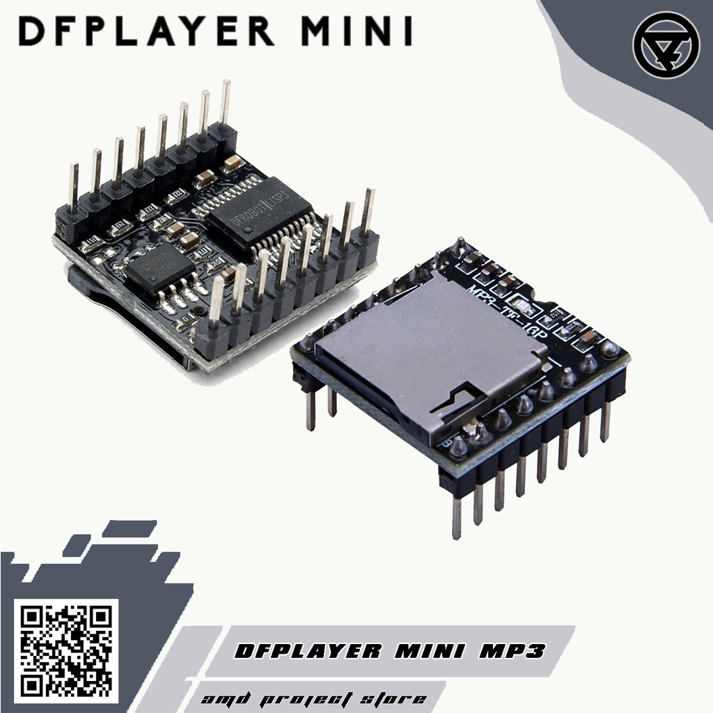 Jual Modul DFPlayer Mini MP3 Player Module For Arduino Amplifier Ampli ...