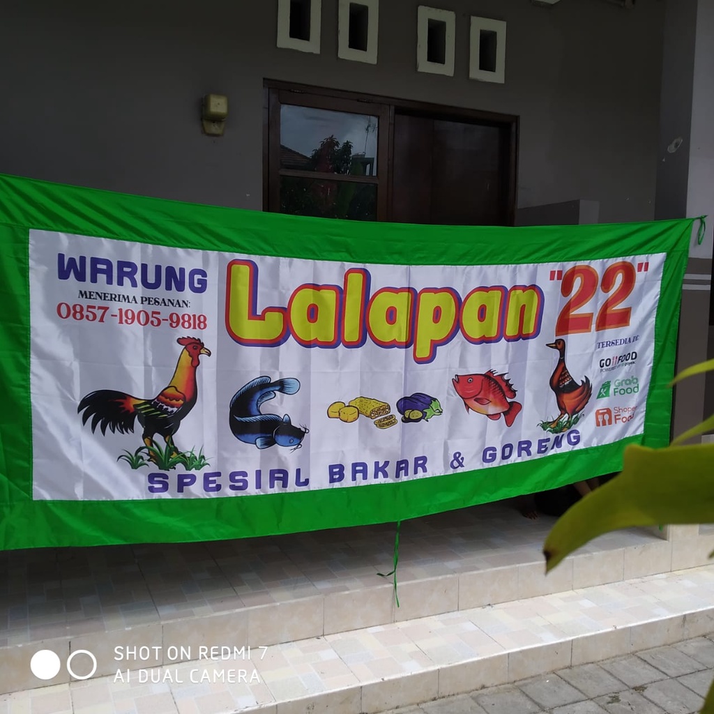 Jual SPANDUK MURAH BAHAN KAIN UNTUK KEDAI LALAPAN 4M | Shopee Indonesia