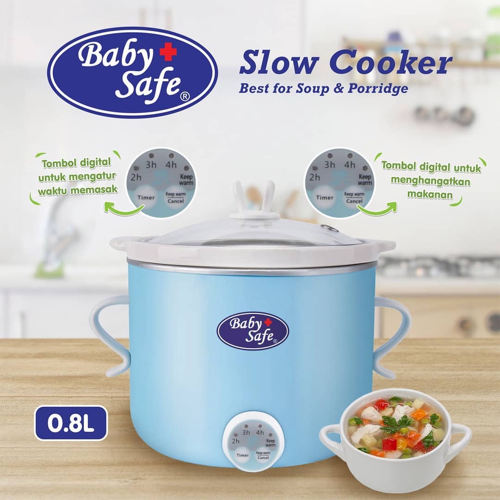 Jual Baby Safe Digital SLOW COOKER LB007 MPASI Food Maker Shopee