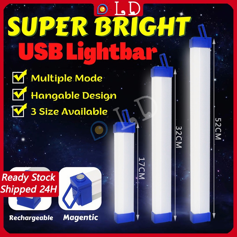 Jual [COD] lampu neon led panjang T7 usb bolam let portable emergency ...