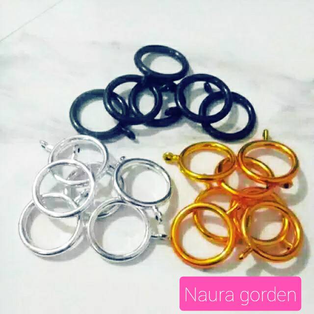 Jual Ring Gorden / Cincin Tirai Klip / Pengait Tirai Jendela--10Pcs - Kota  Tangerang - Smile-seller