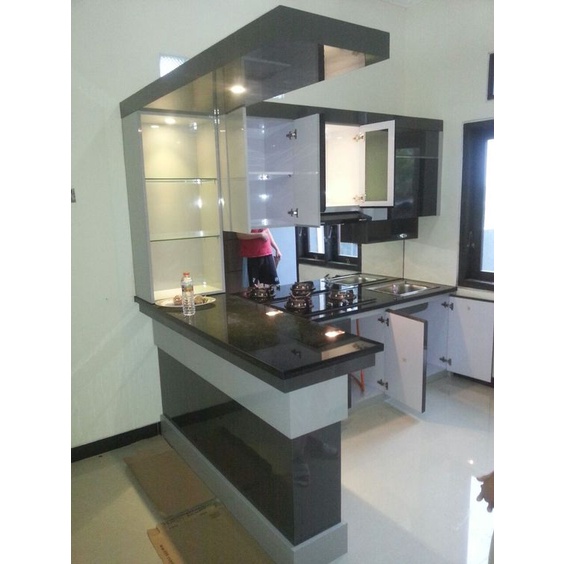 Jual Meja Bar Custom HPL Minimalis Modern Luxury Non Rakitan Bisa ...
