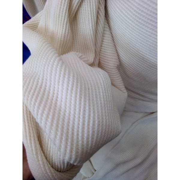 Jual kain rajut knit wafel | Shopee Indonesia