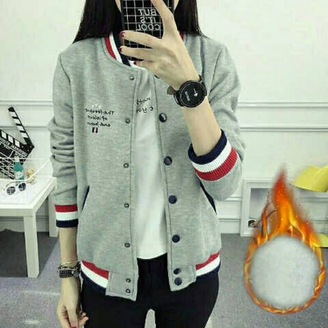 Jual jaket rib grey (brl) | Shopee Indonesia