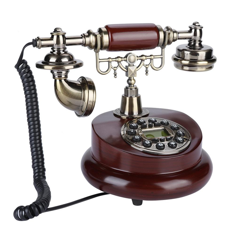 Téléphone Vintage à Cadran Rétro - Ligne Fixe FSK/DTMF, Neuf, Pour Bureau Ou Maison
