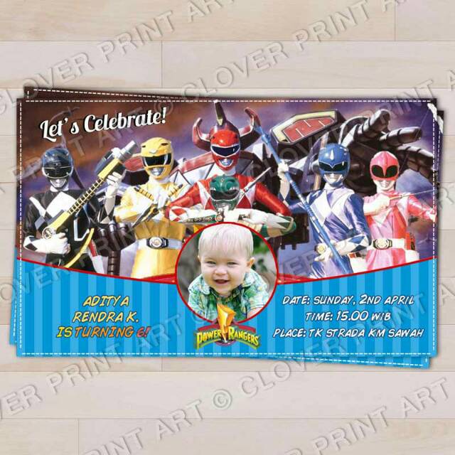 Jual (isi 10) Kartu Undangan Ulang Tahun Birthday Invitation Power ...