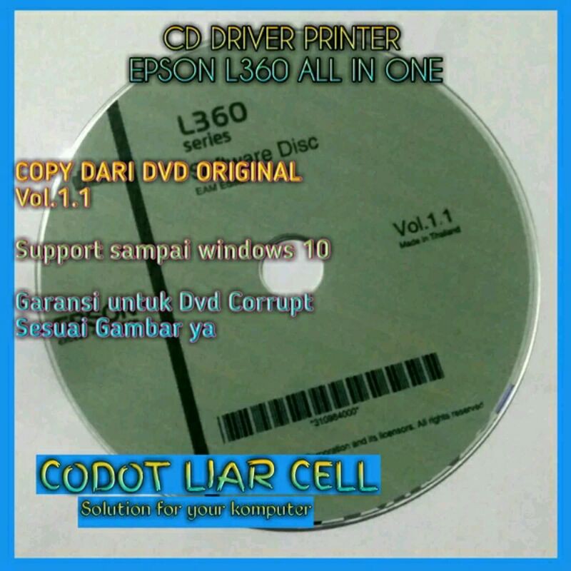 Jual CD DRIVER PRINTER EPSON L360 Shopee Indonesia