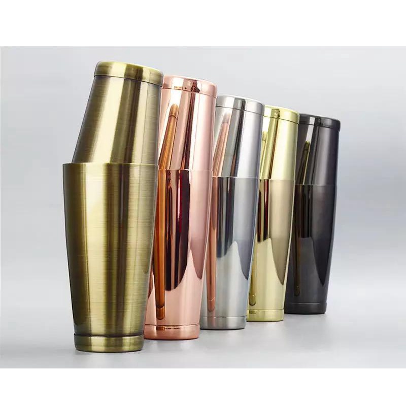 Jual premium boston shaker stainless cocktail color 700 / 500ml weight ...
