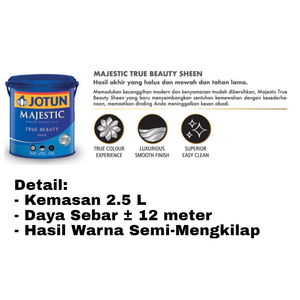 Jual Cat Tembok Interior Jotun Majestic Essence Jotaplast Series Thunder 4687 Galon 2933