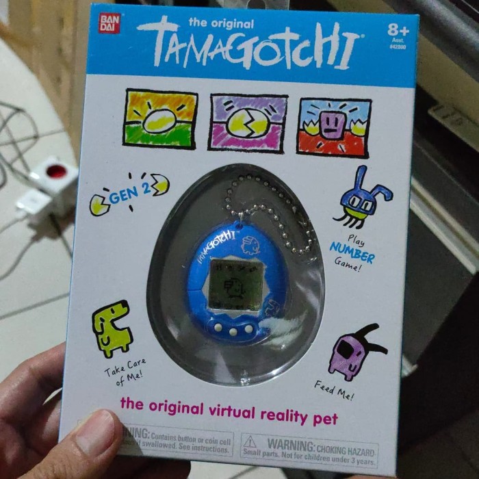 Jual Tamagotchi The Original Blue Silver BANDAI Tamagoci Tamagochi ...