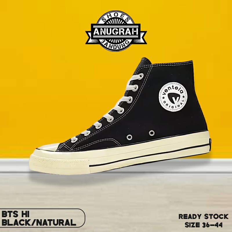 Jual VENTELA BTS 70`S HIGH BLACK NATURAL DAN BLACK WHITE GLOSSY