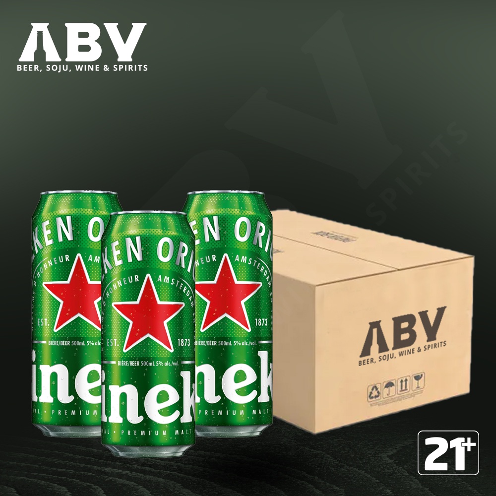 Jual Beer Heineken Kaleng 500ml / 1 Box Isi 24 Kaleng | Shopee Indonesia