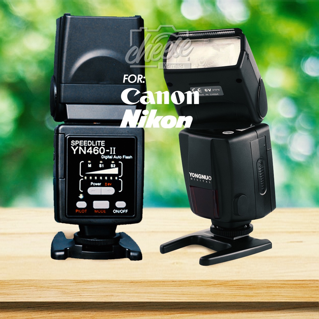 Jual FLASH YONGNUO 460 II UNIVERSAL FOR CANON NIKON MURAH BISA