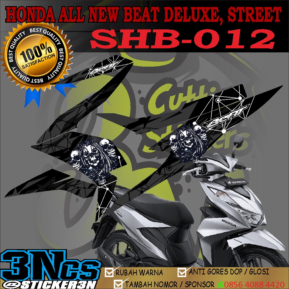 Jual Stripping Honda Beat Deluxe CBS ISS, Sticker Variasi 012 Honda ...
