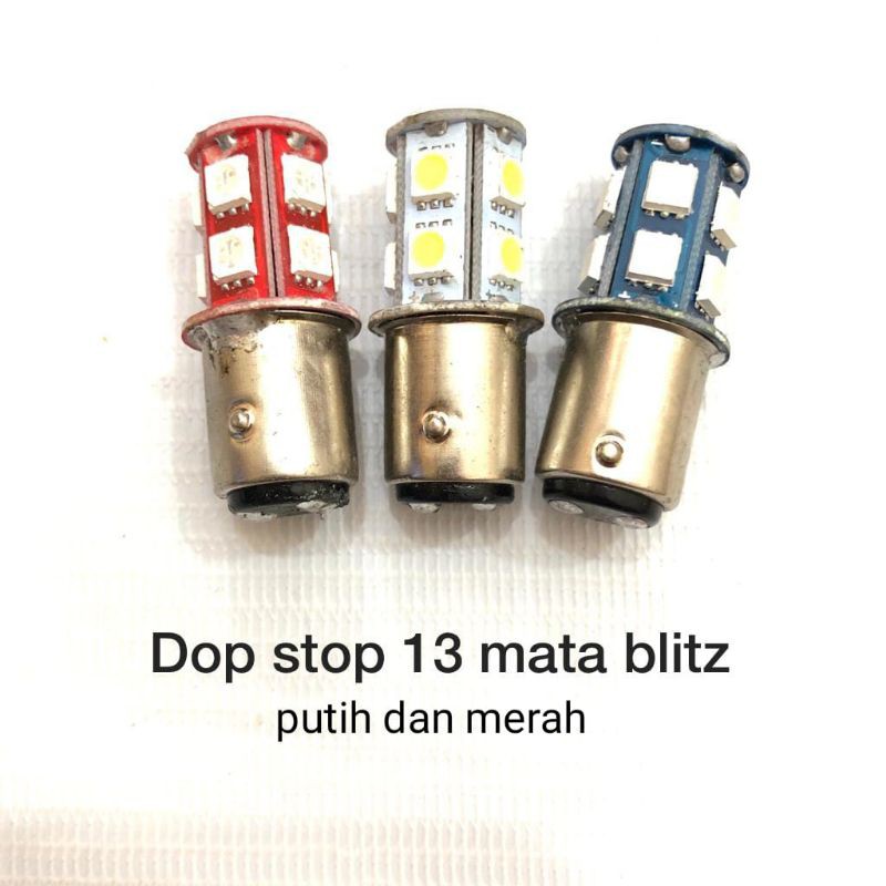 Jual Dop Stop Lampu Belakang LED Kedip warna ( Merah, Putih, dan Biru ...