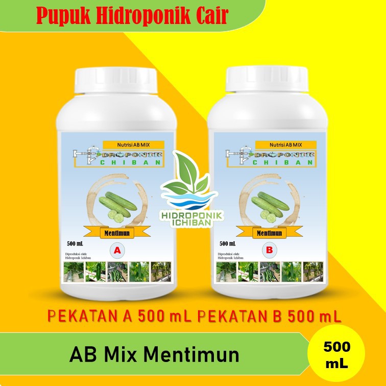 Jual Pupuk Hidroponik Nutrisi Ab Mix Mentimun Timun 500 Ml Botol Cair Shopee Indonesia 6659