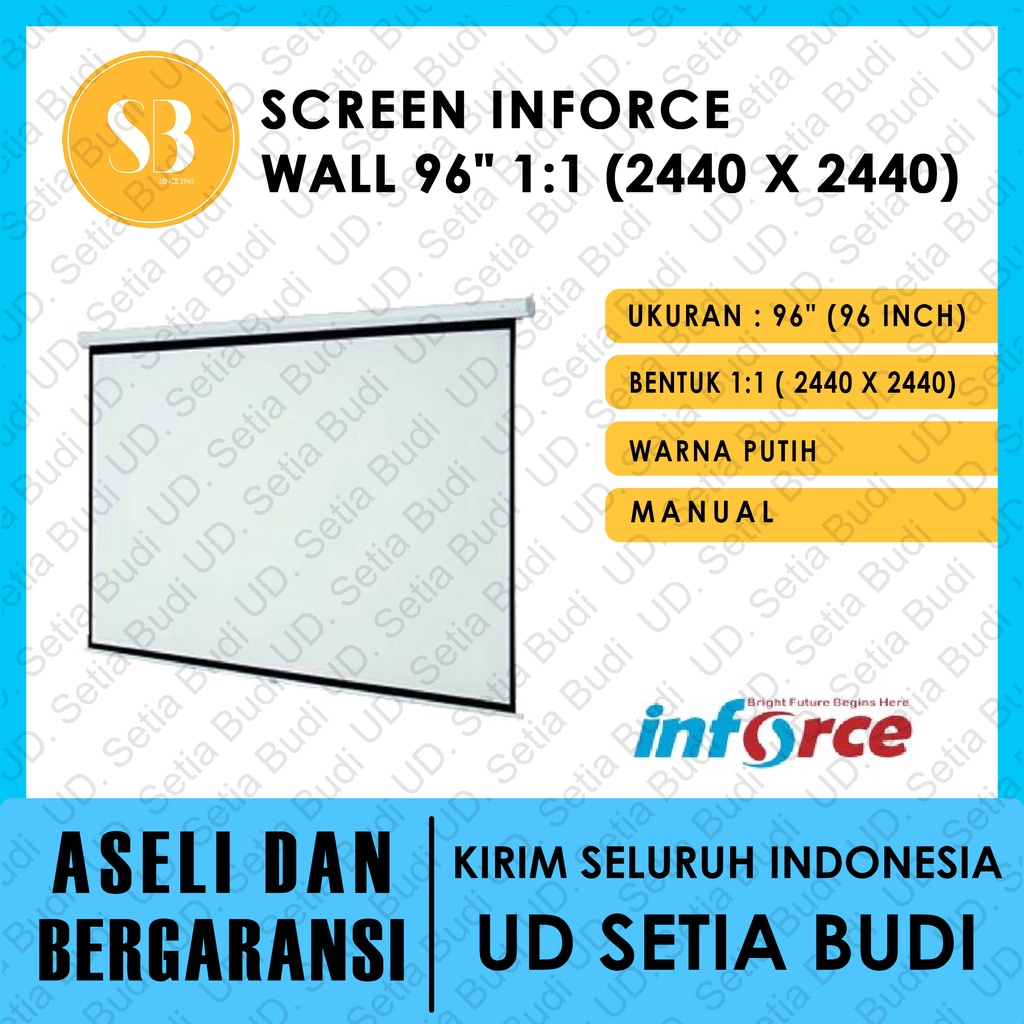 Jual Screen Projector Wall Inforce 96 Layar Proyektor Manual 96 11 Shopee Indonesia 9719