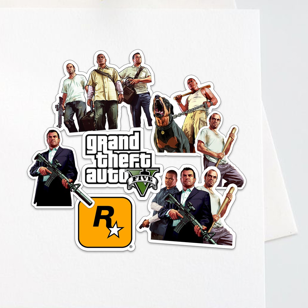 Jual Sticker Aesthetic Stiker Tumblr Handphone Series GTA (isi 6 pcs ...