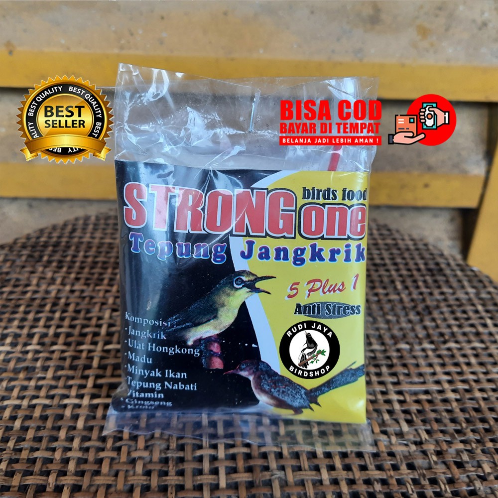 Jual TEPUNG JANGKRIK 1 SACHET STRONG ONE PAKAN MAKANAN TAMBAHAN BURUNG ...