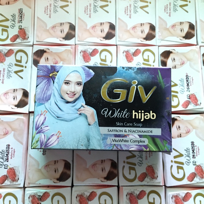 Jual Giv White Hijab Gr Sabun Mandi Batang Shopee Indonesia