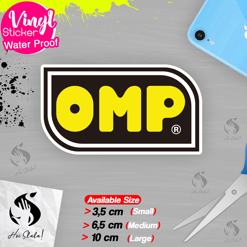 Jual Stiker OMP Racing Sticker Racing Ngabers Bahan Vinyl Anti Air ...