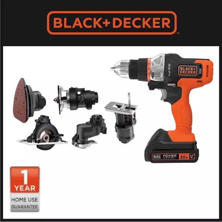 Jual PROMO 1 HARI Black + Decker Bor Hammer Drill Multifungsi Multi Evo ...