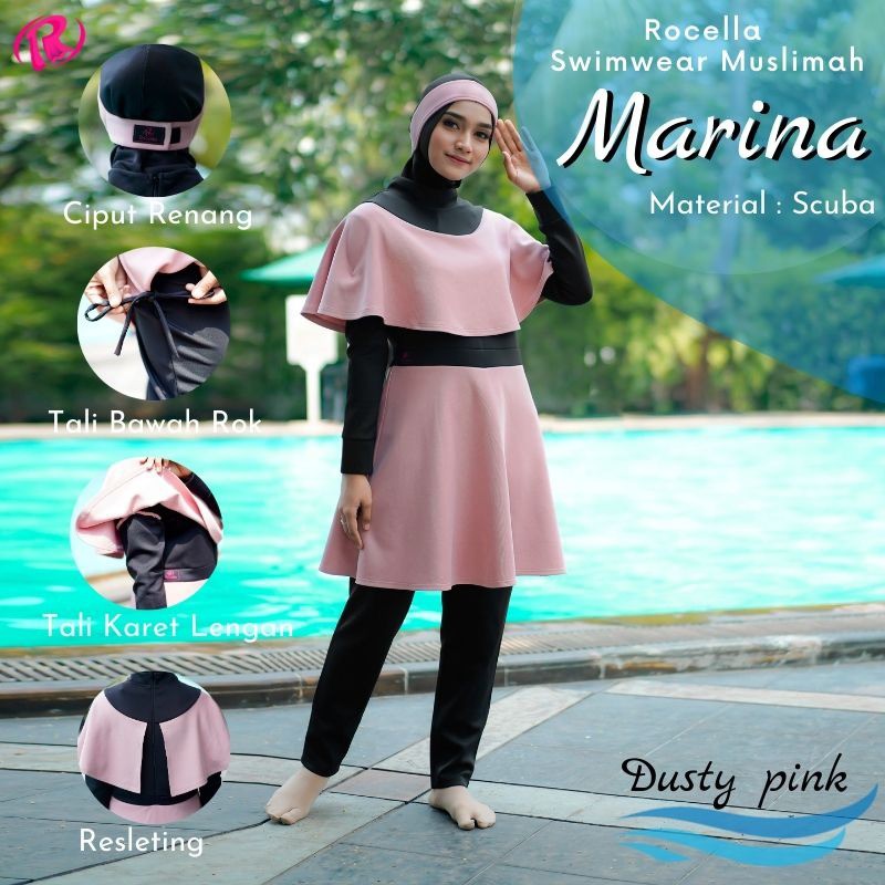 Jual Rocella Swimwear Marina Baju Renang Muslimah Shopee Indonesia