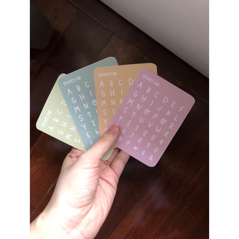 Jual Sticker alphabet functional sticker bulat | Shopee Indonesia