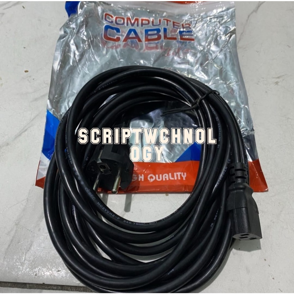 Jual Kabel Power PC CPU Komputer 5 Meter to CPU Desktop PC Cable 5M ...