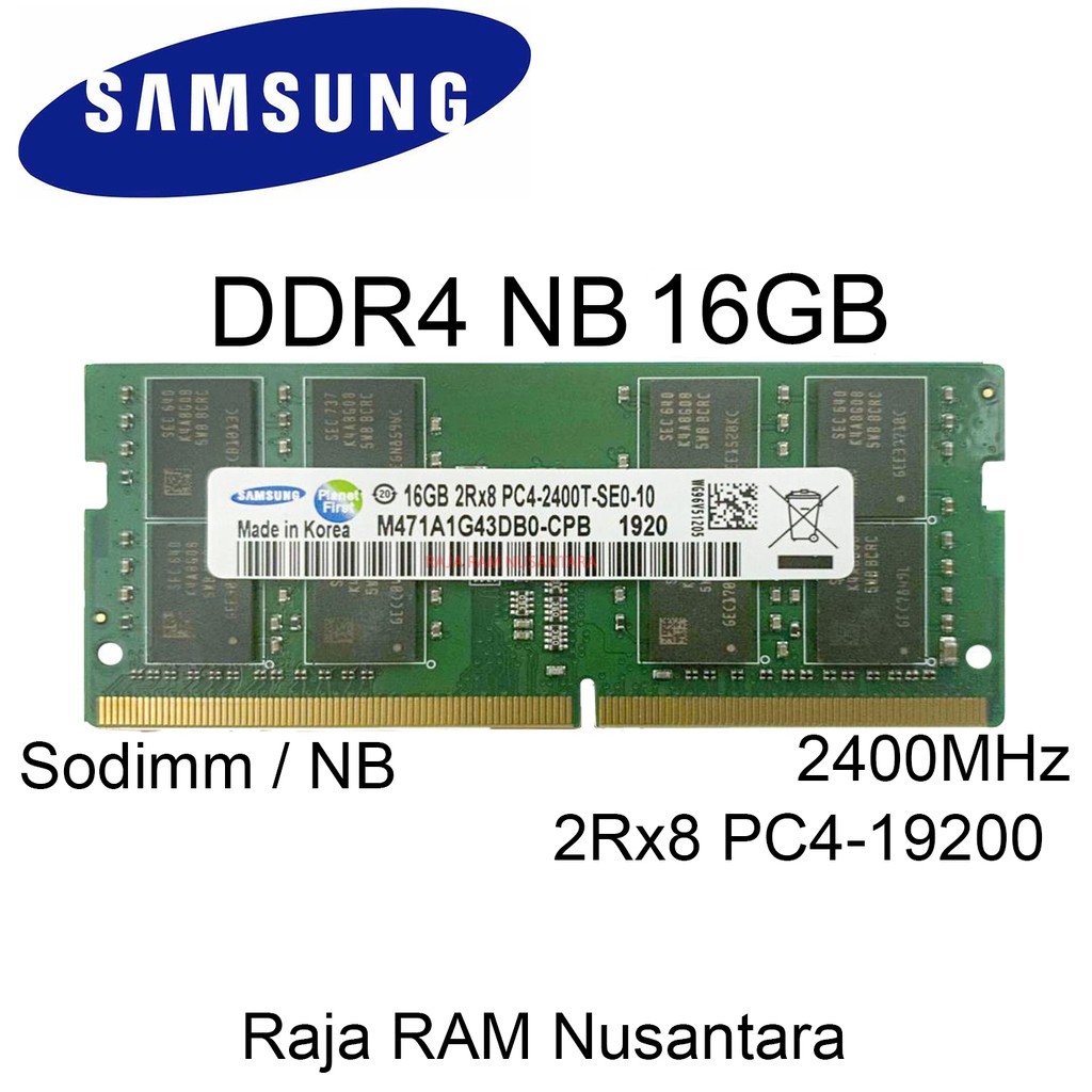 Jual RAM MEMORY ORIGINAL SAMSUNG LAPTOP NB DDR4 16GB PC 2400 19200MHz Shopee Indonesia