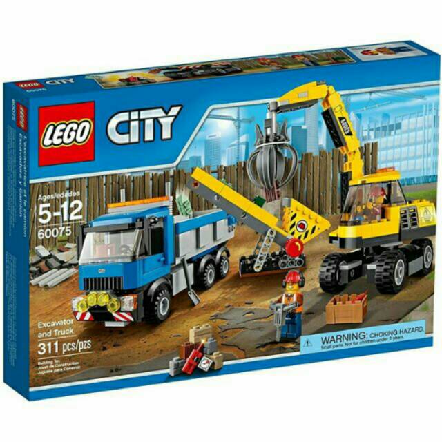 Jual LEGO City, Excavator and Truck (60075) | Shopee Indonesia