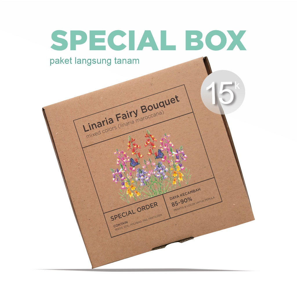 Jual Paket Langsung Tanam - Gardening Kit - SPECIAL BOX - Benih Bunga ...
