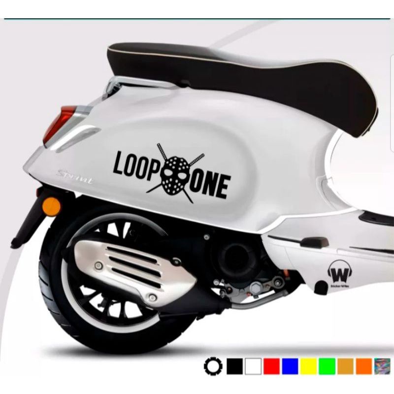 Jual STIKER CUTTING LOOP ONE / STRIPING LOOP ONE UNTUK SCOOPY, VESPA ...